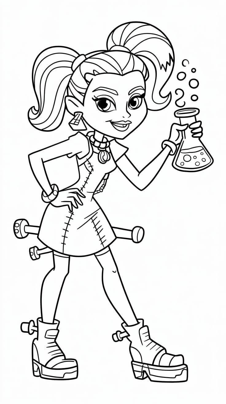monster high coloring sheets printable