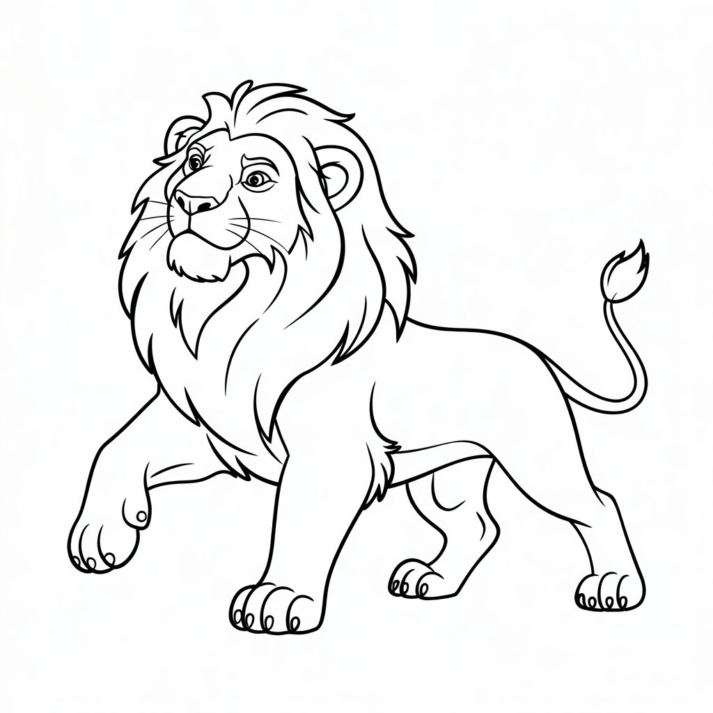 lion king coloring book pages