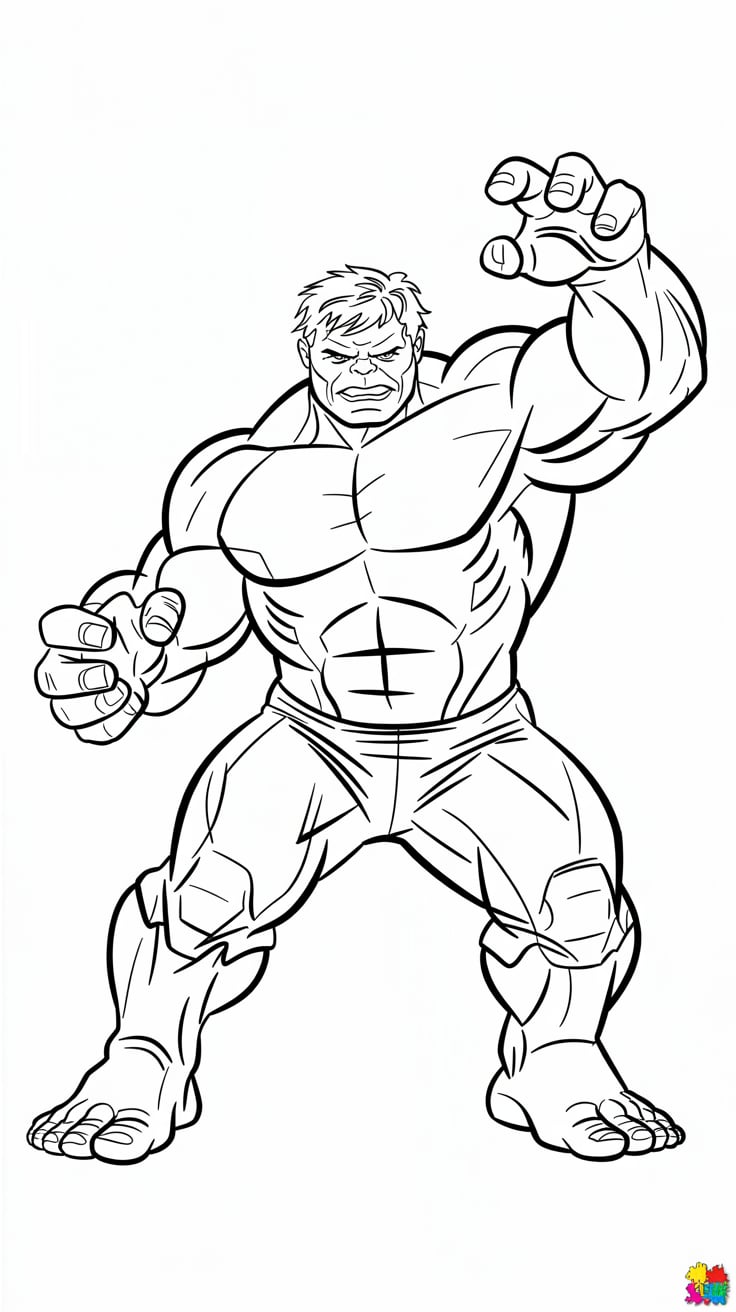 avengers hulk coloring pages