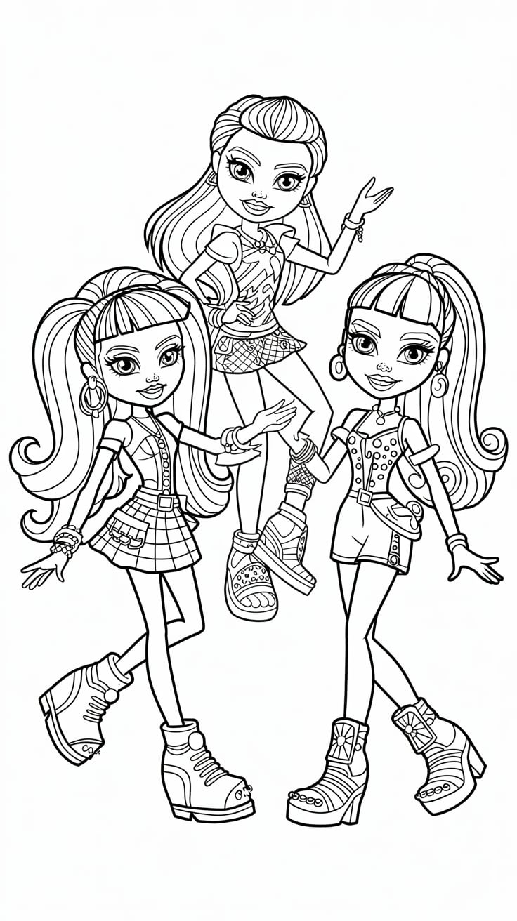 coloring pages monster high printable