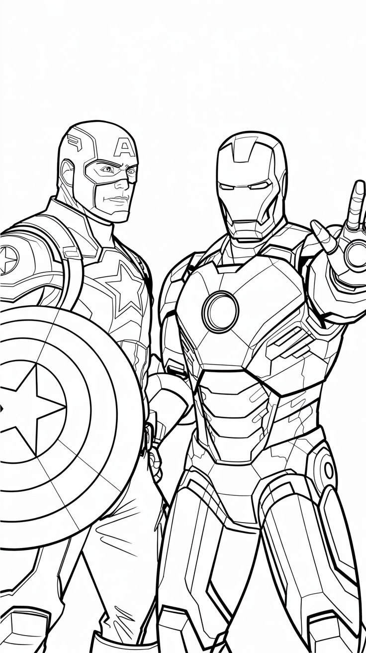 marvel coloring pages printable