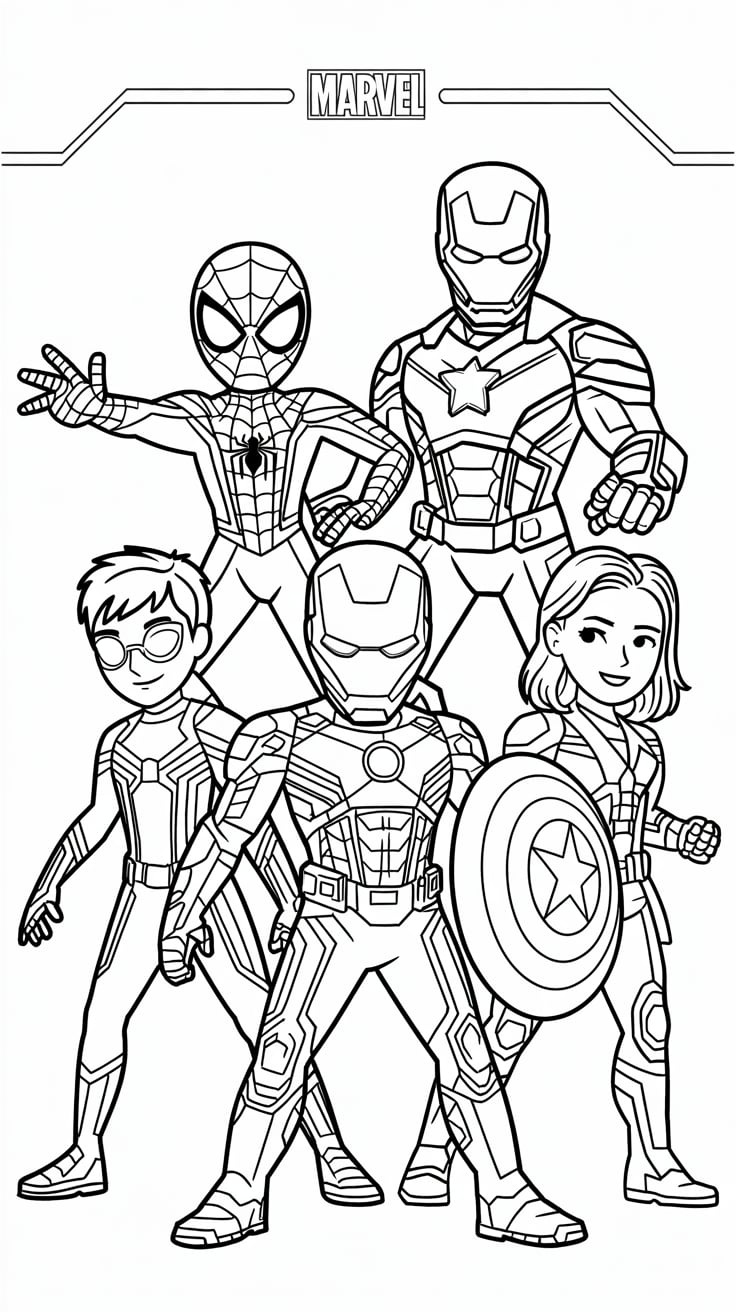 printable coloring pages marvel