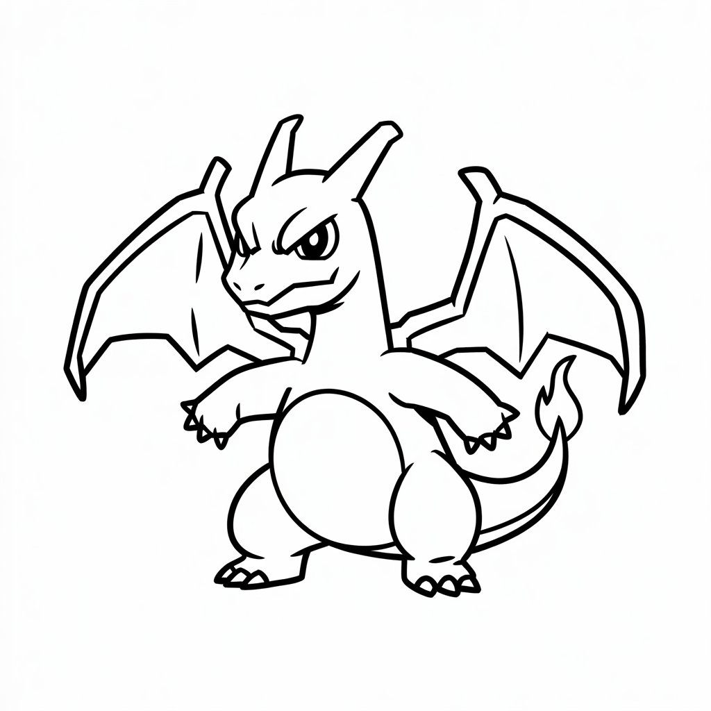 pokemon charizard coloring pages