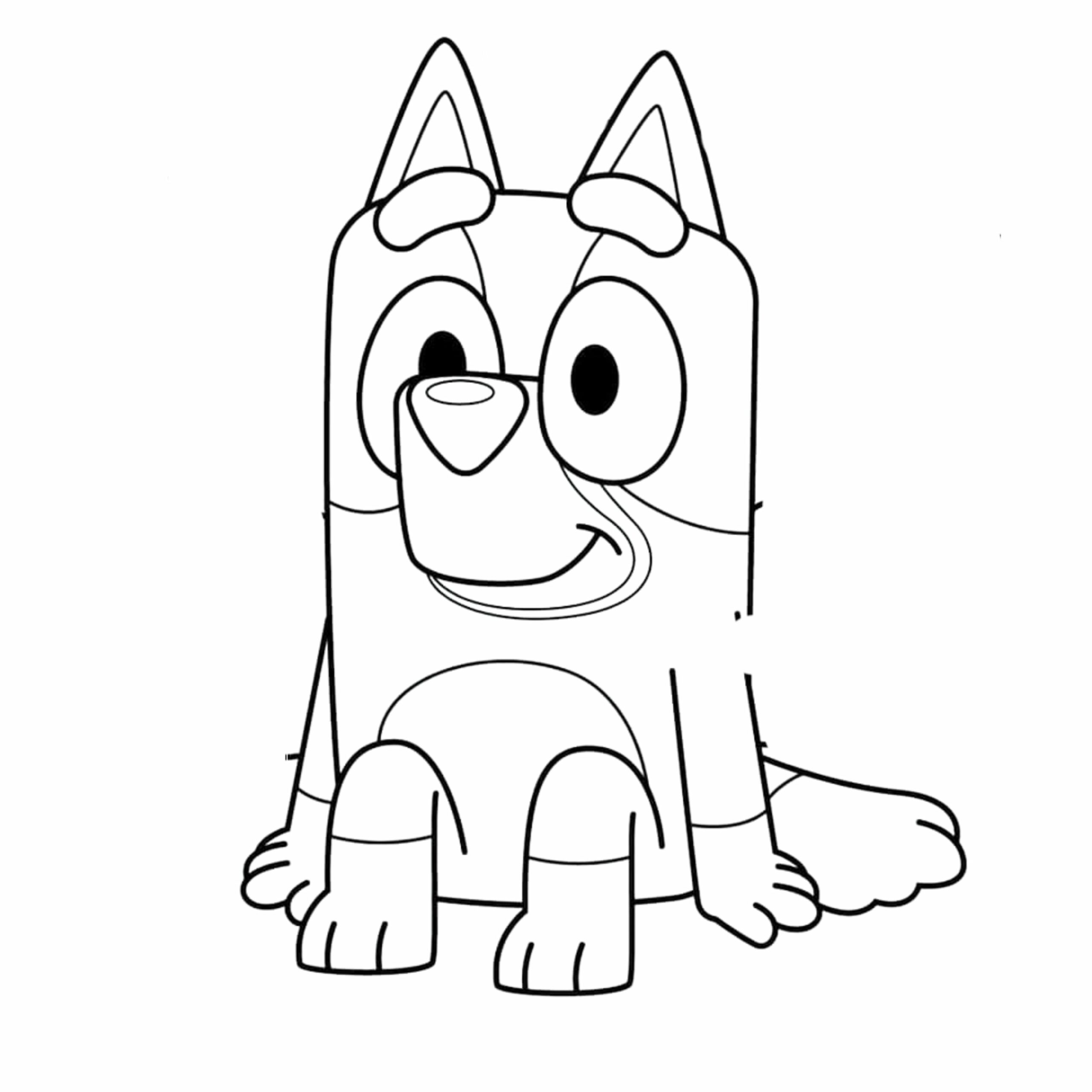 free bluey coloring pages