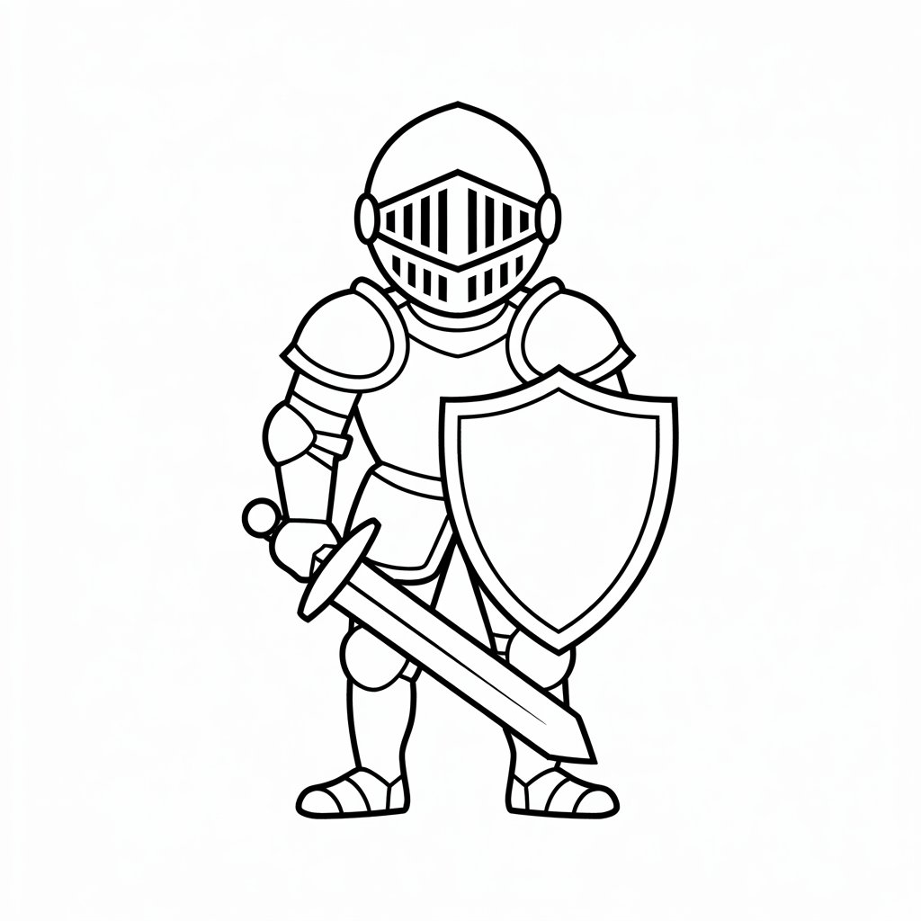 knights coloring pages