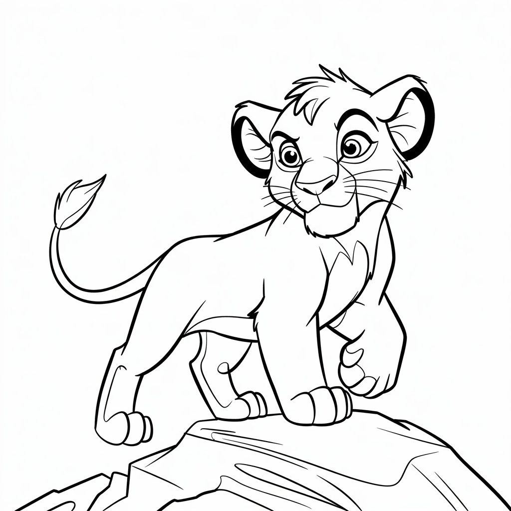 lion king coloring page