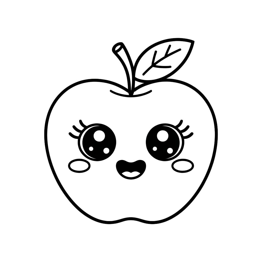 coloring apple page