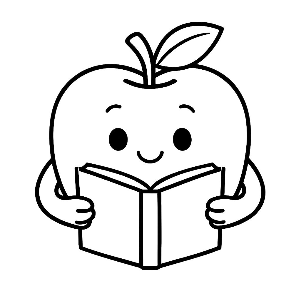 coloring page-apples