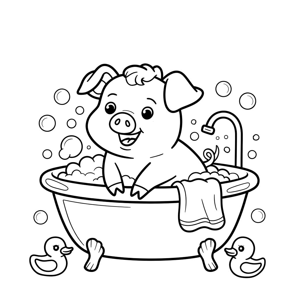 coloring pages of pigs