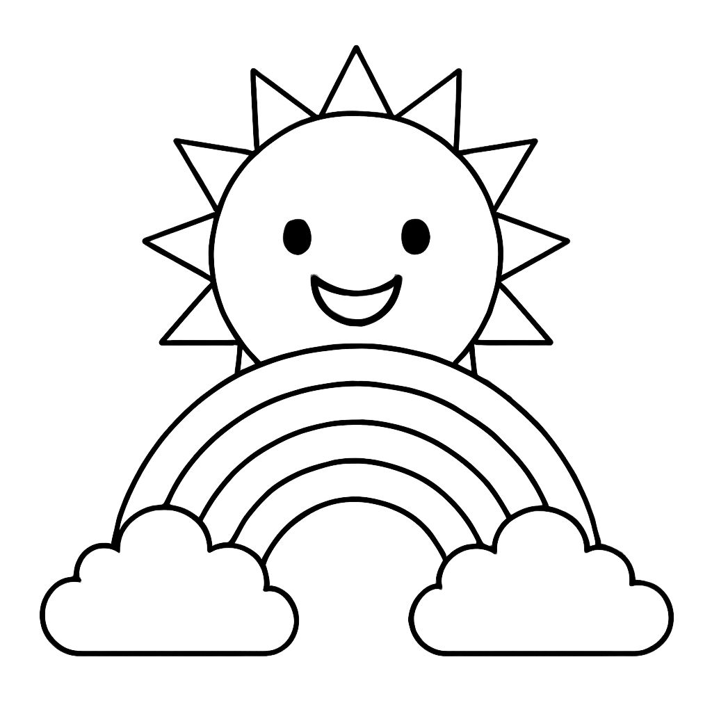 coloring pages of the sun