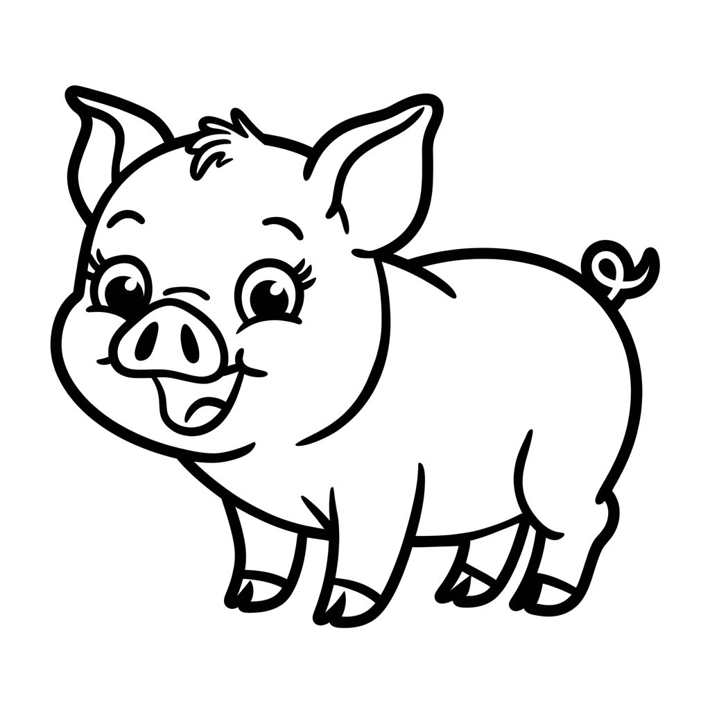 coloring pages pigs