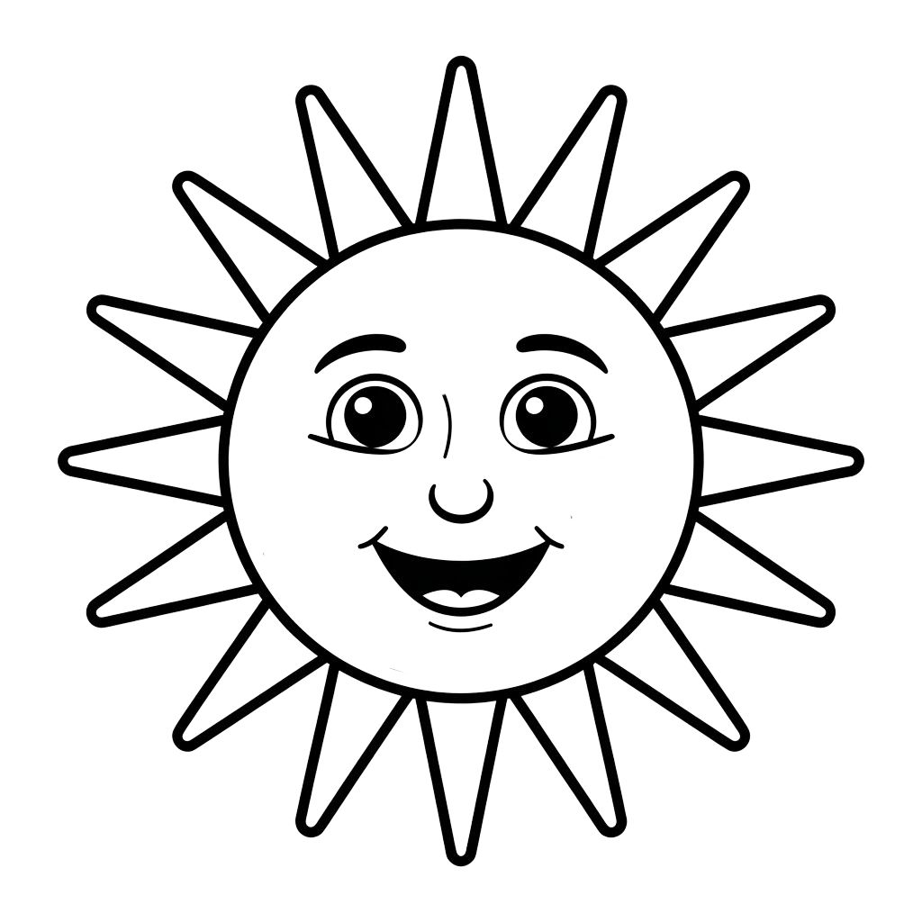 coloring pages sun