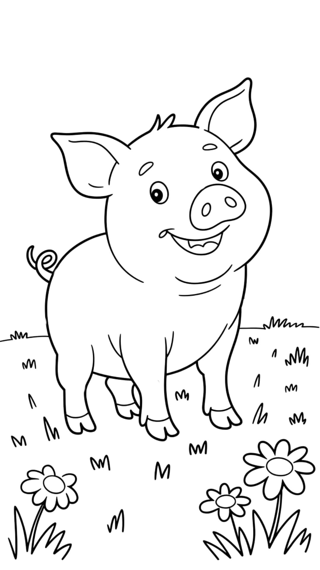 coloring sheets of pigs