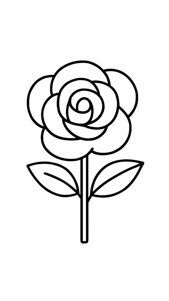 coloring sheets roses
