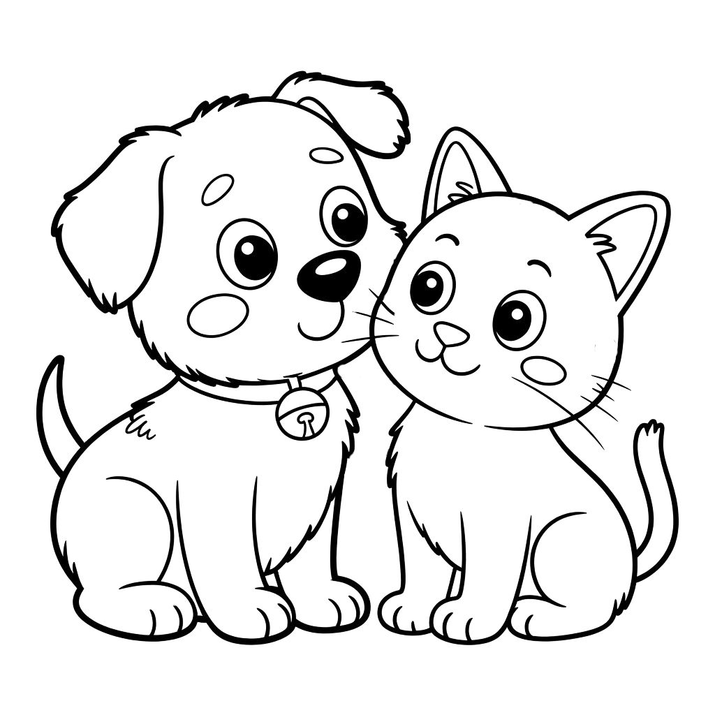 cute animal coloring pages printable