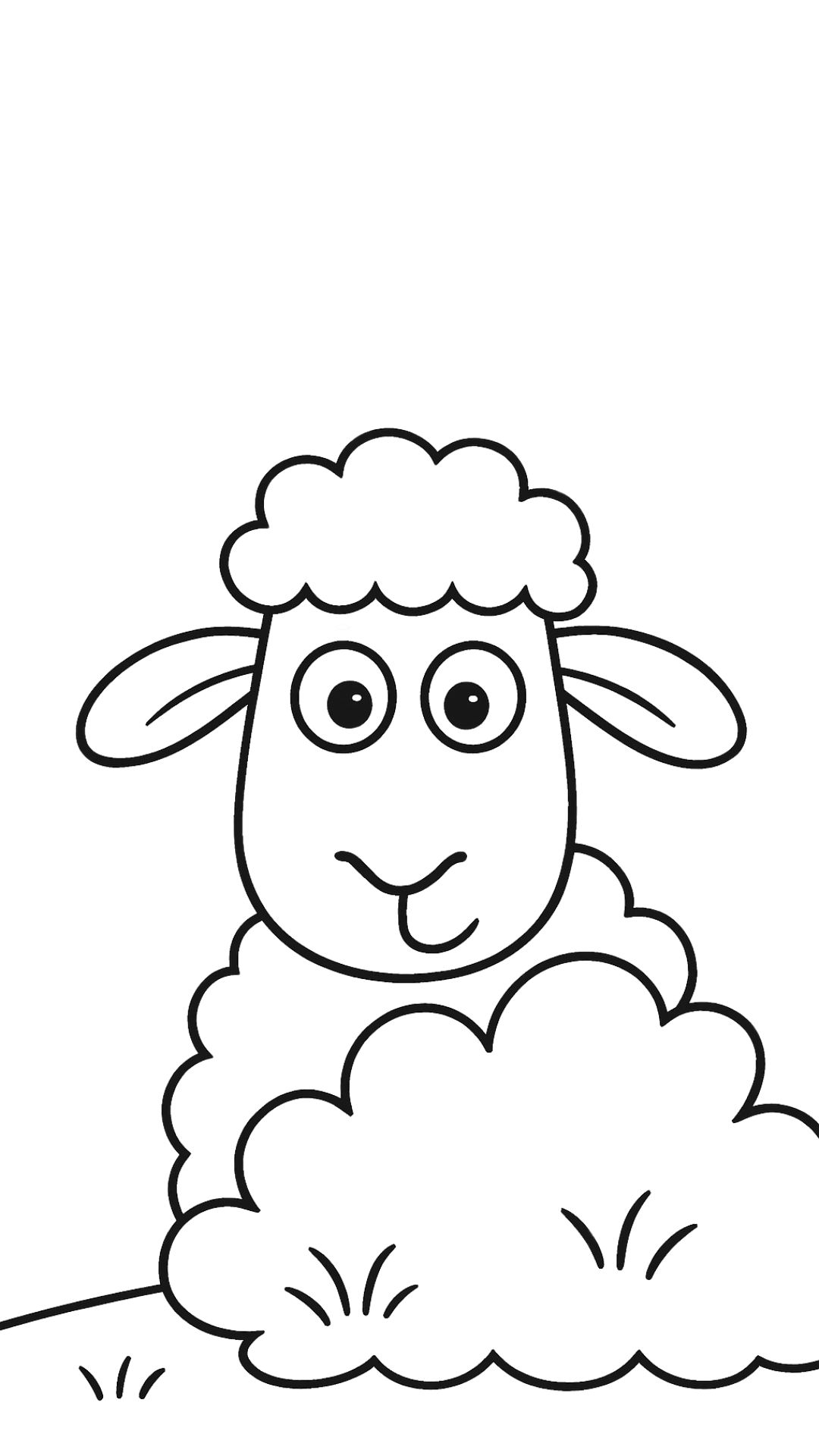 sheep coloring pages free