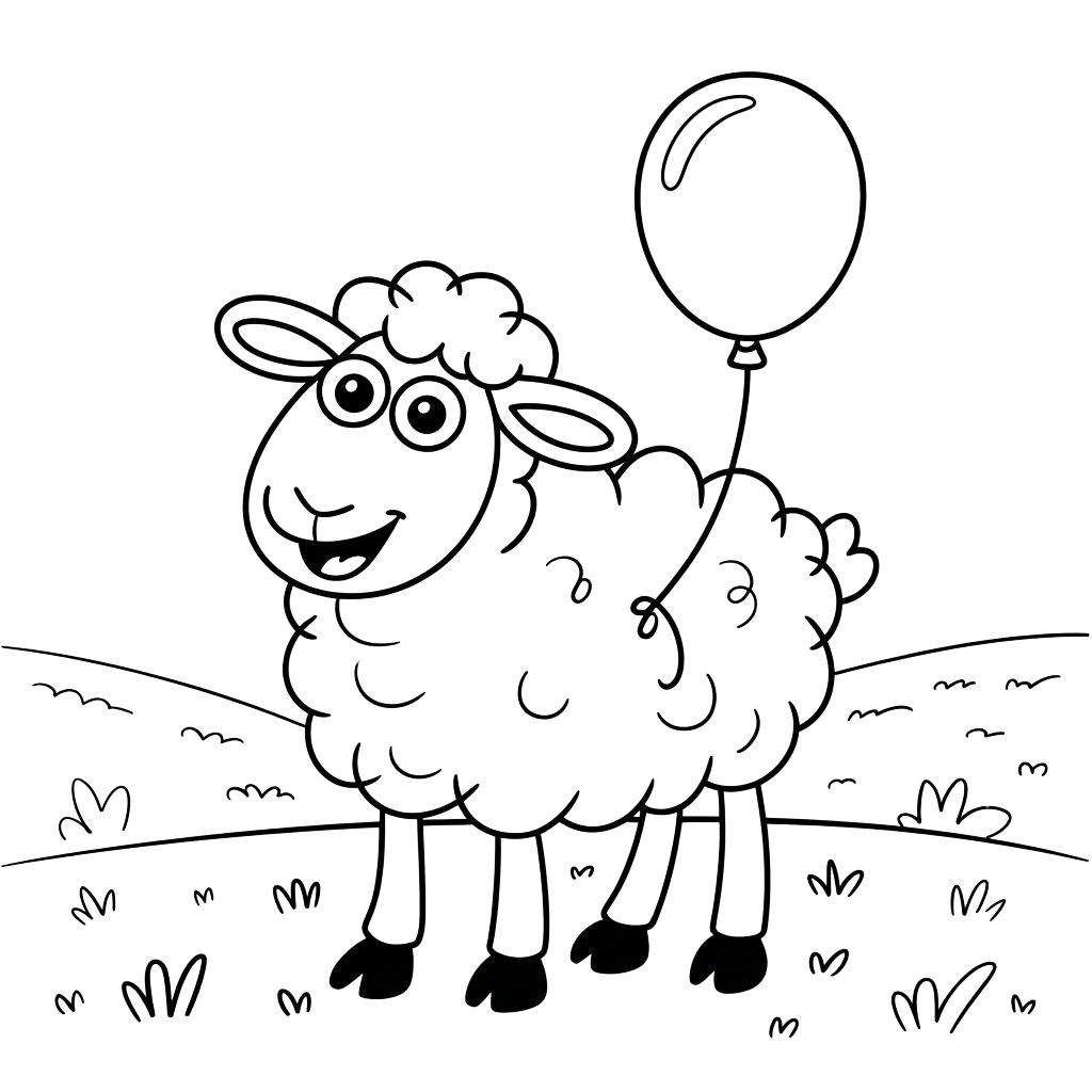 sheep coloring pages