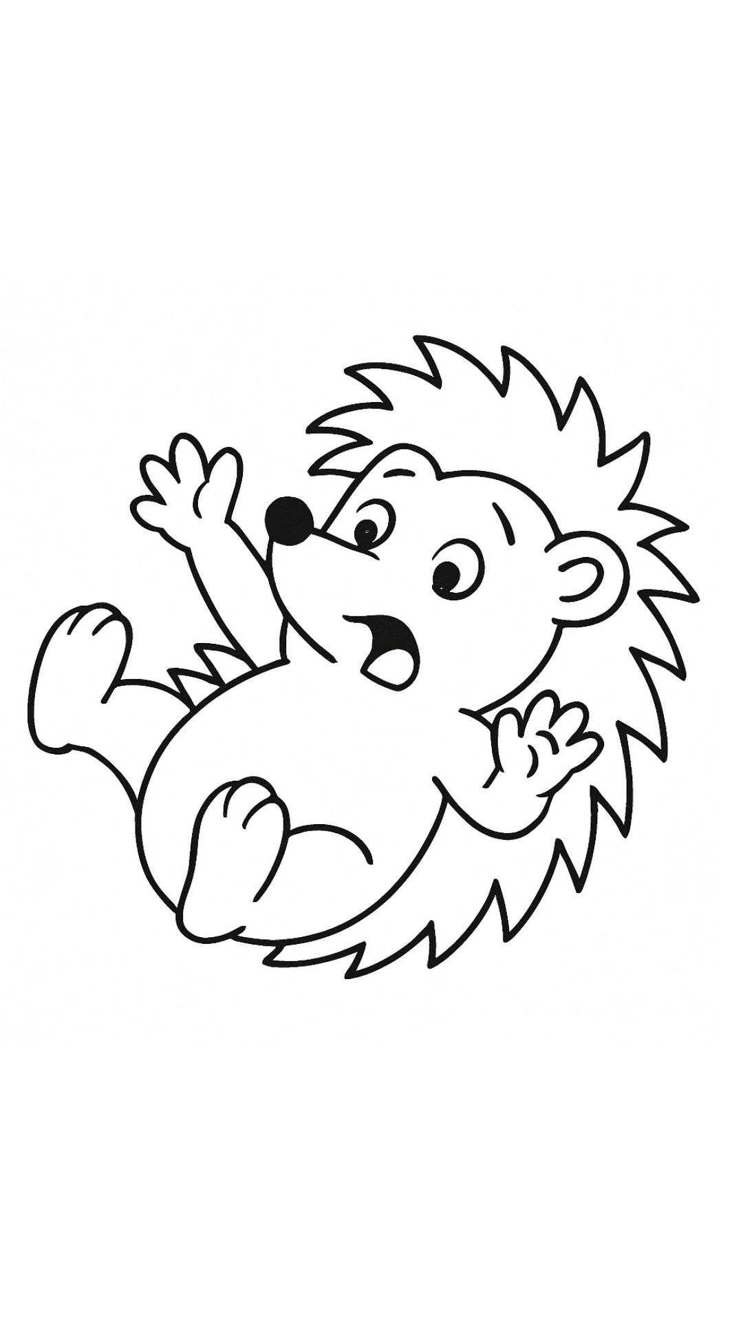 hedgehog coloring page