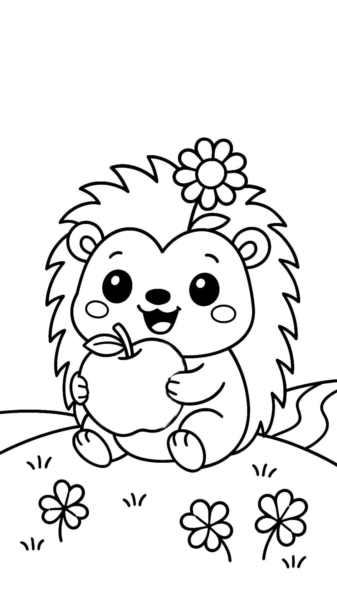 color sheet hedgehog