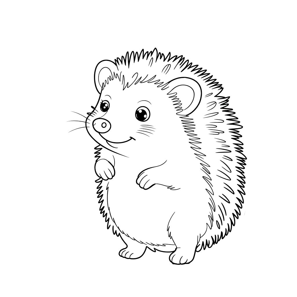 hedgehog coloring pages printable