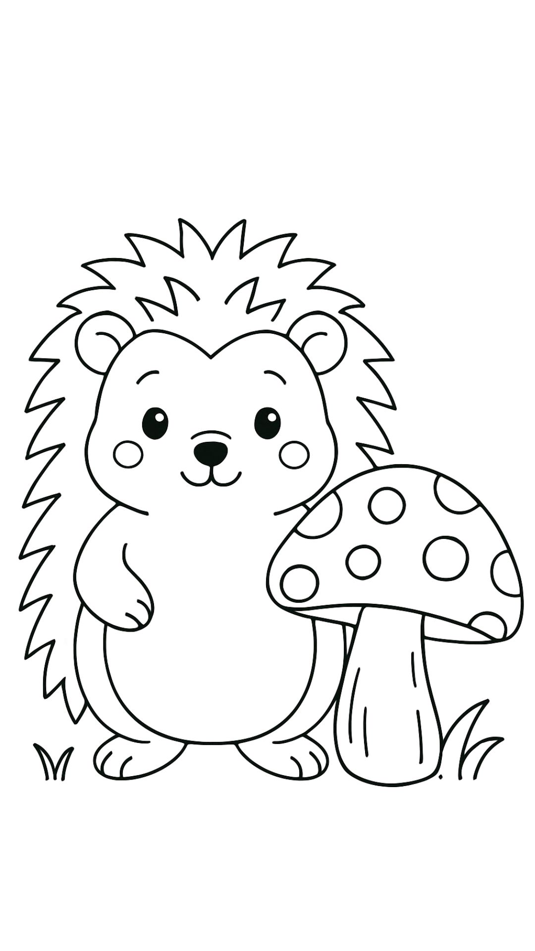 hedgehog coloring sheet