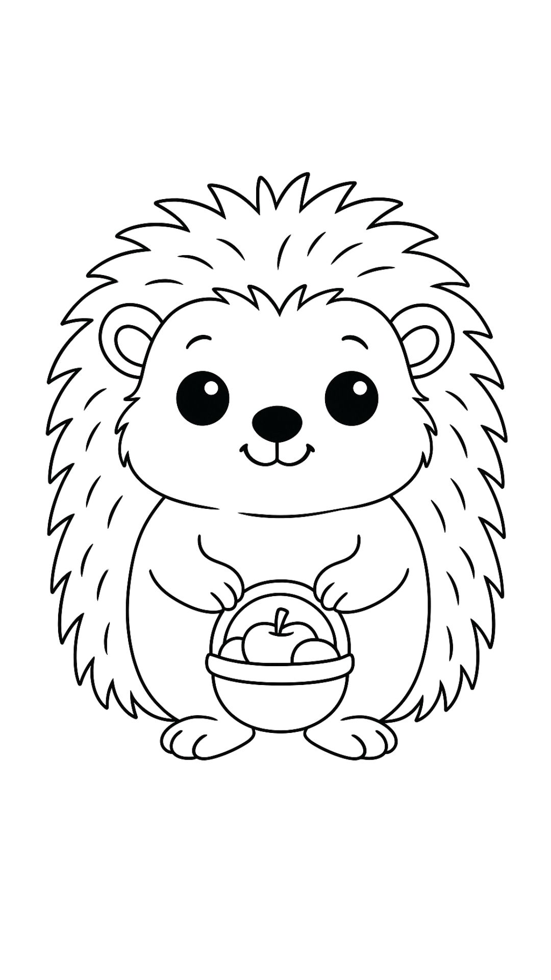 hedgehog printable coloring page