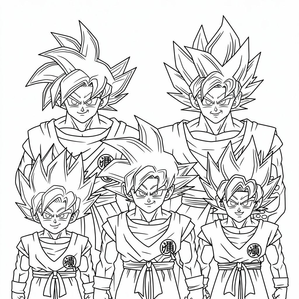 goku dragon ball z coloring pages