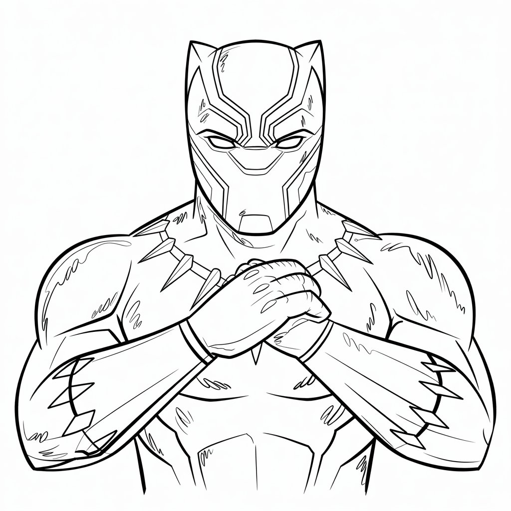 black panther coloring pages