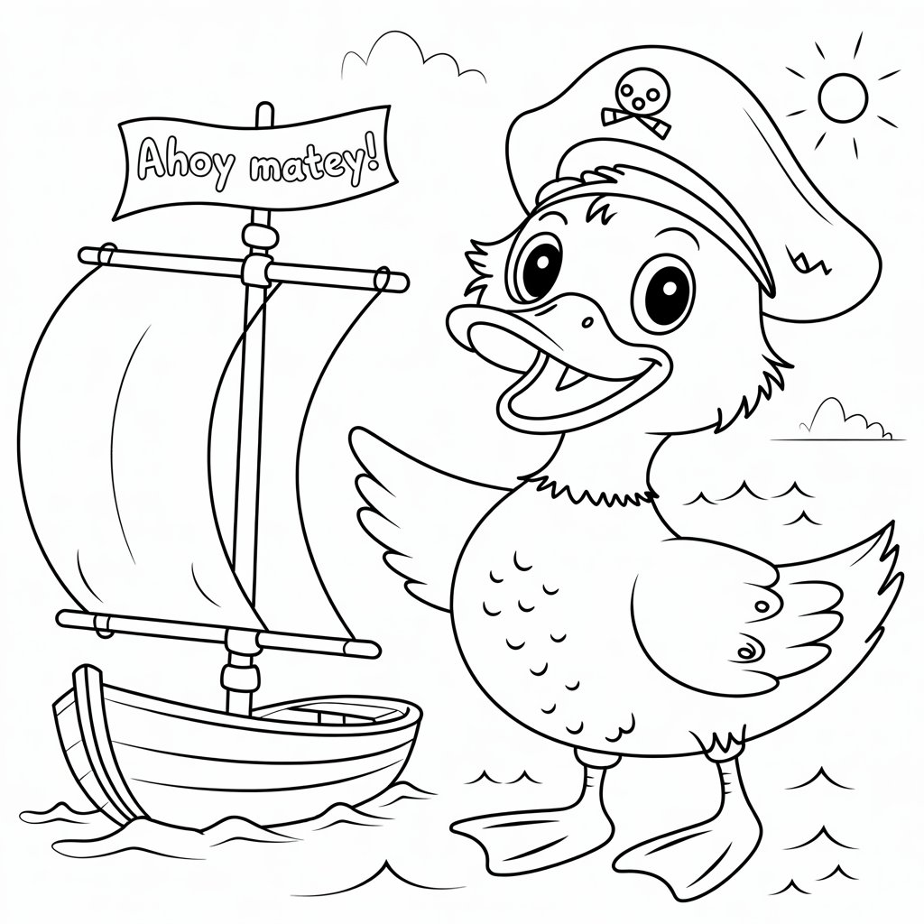 coloring pages ducks