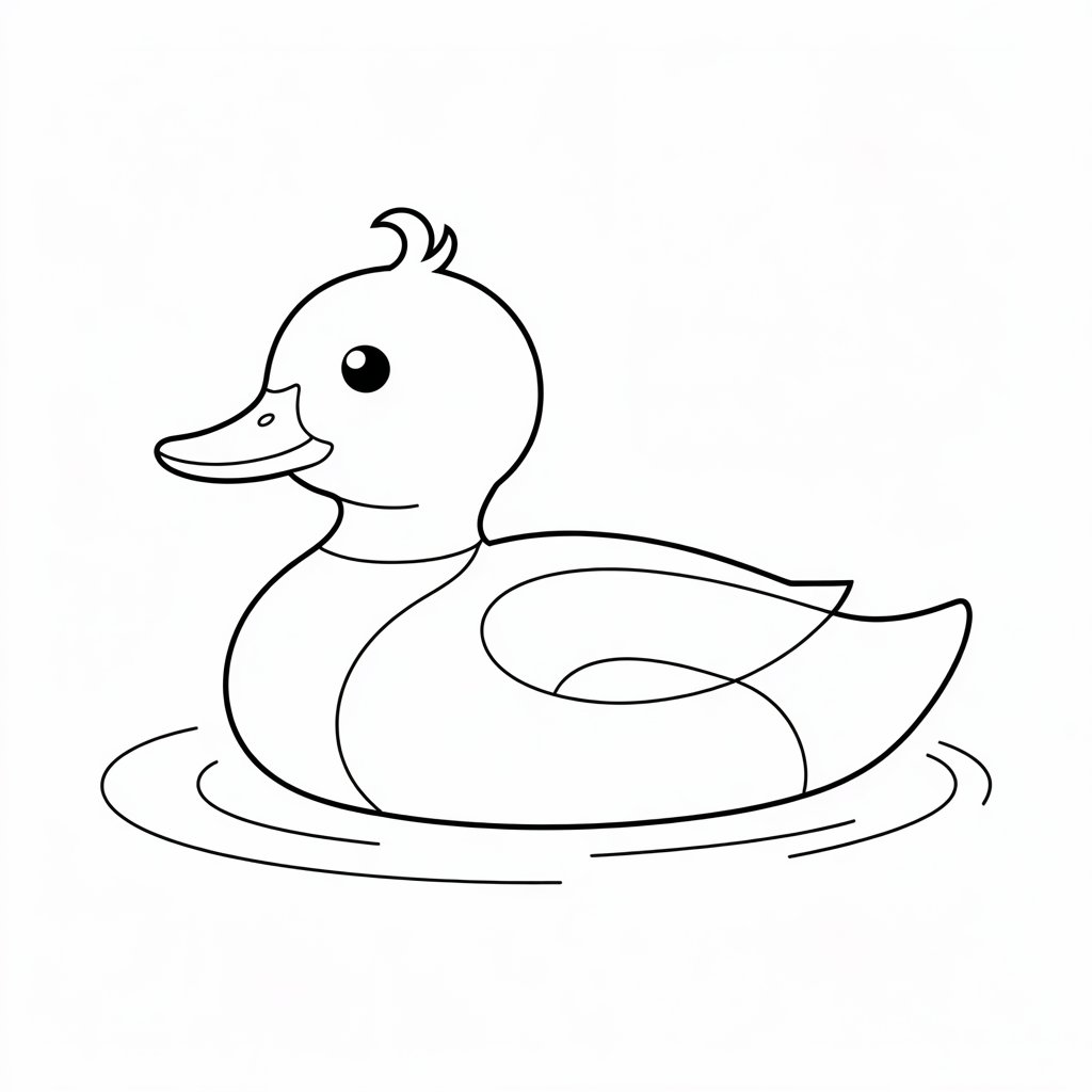 duck coloring sheet