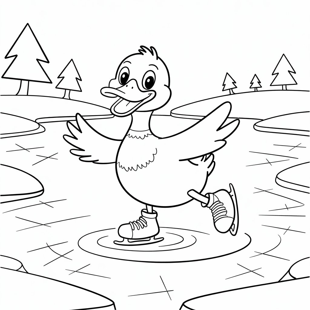 duck coloring book