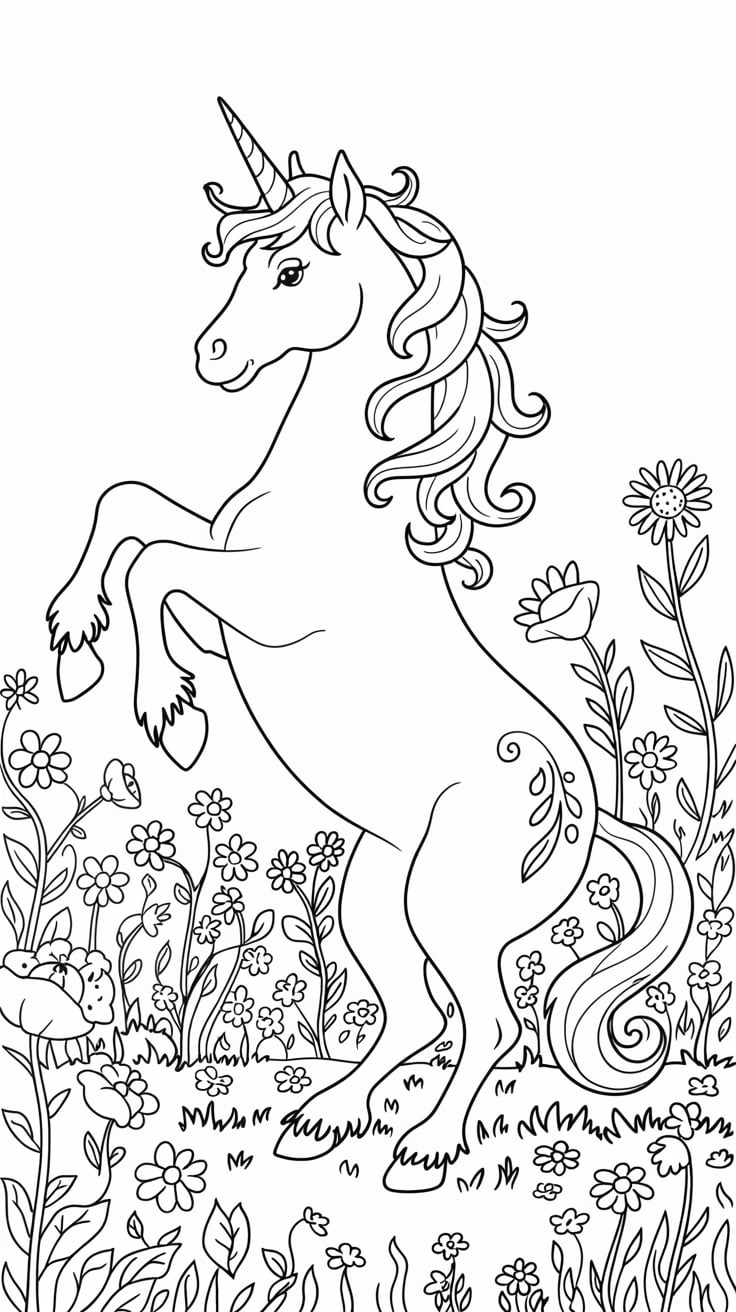 unicorn coloring sheets printable
