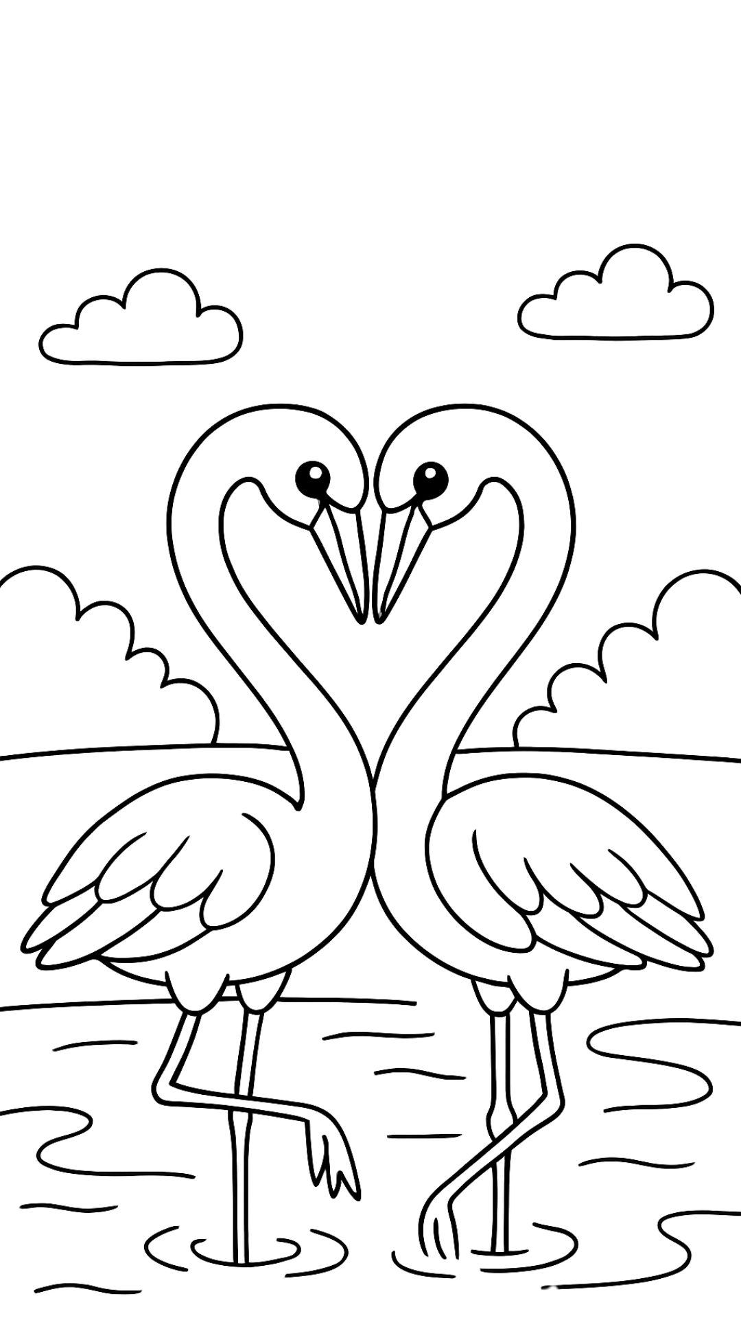 coloring pages flamingos