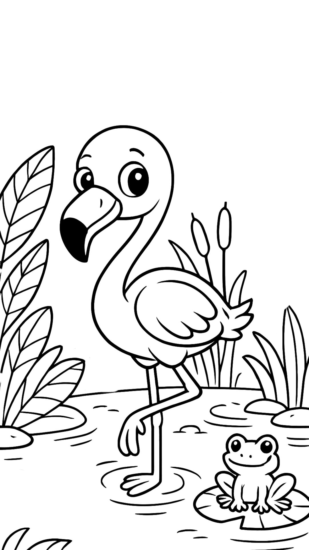 printable flamingo coloring pages