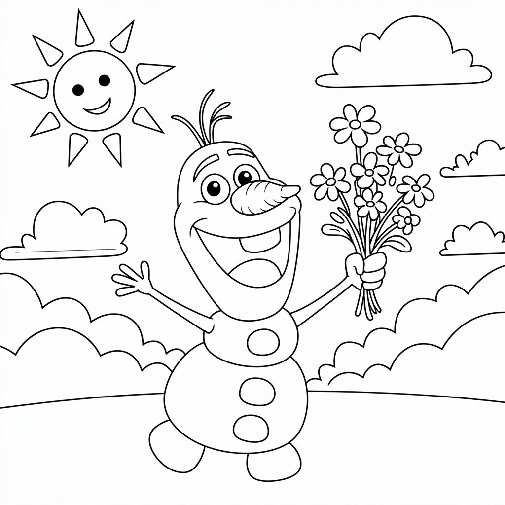 snowman coloring pages