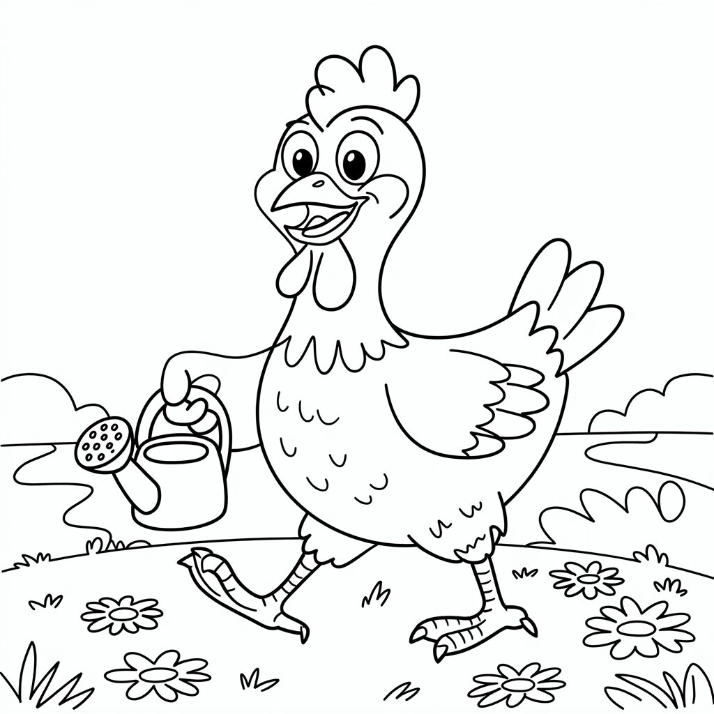 chicken nugget coloring page