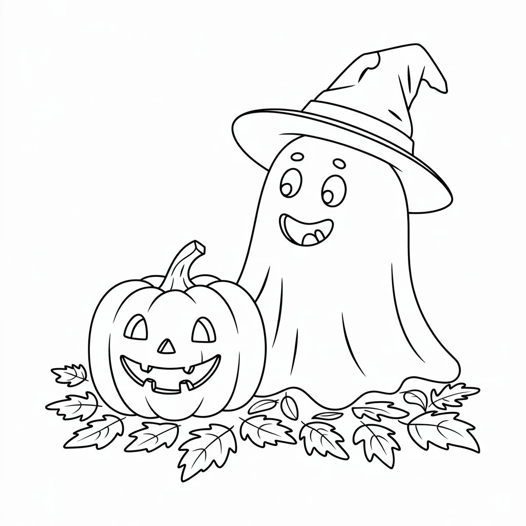 spooky cute halloween coloring pages