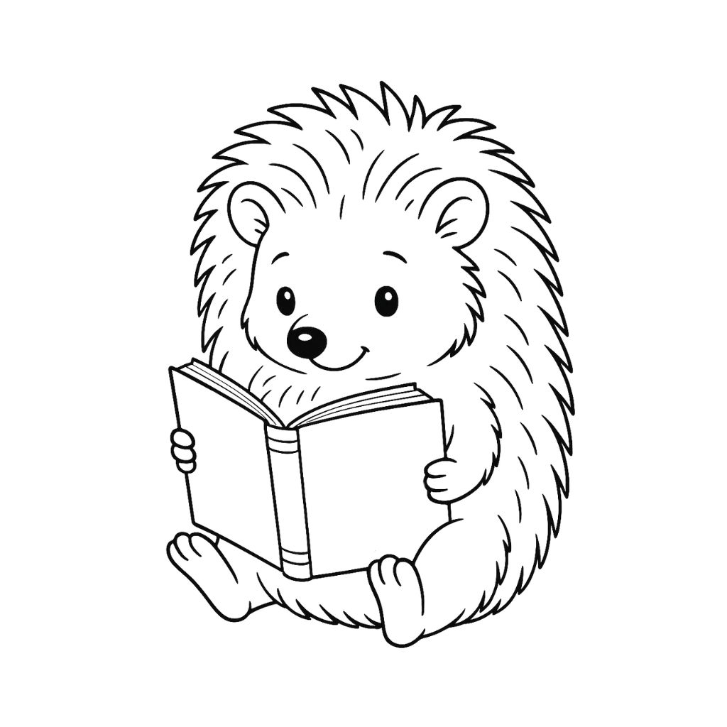 cute hedgehog coloring pages