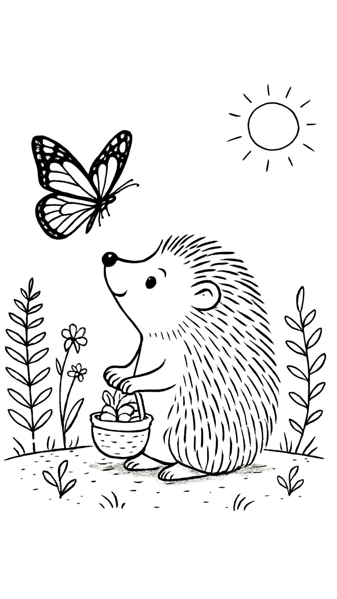 free hedgehog coloring pages