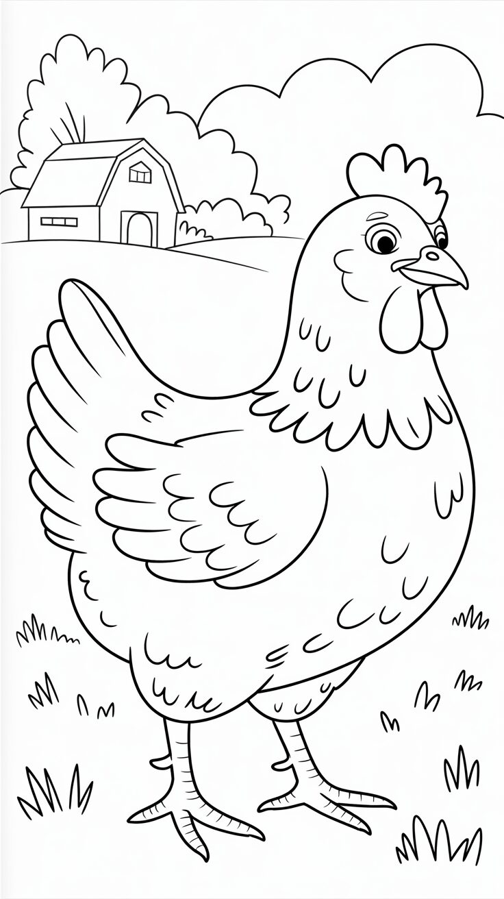 chick coloring page