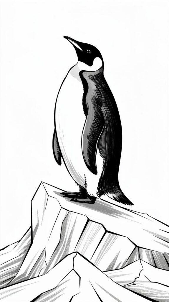 penguin coloring pages printable