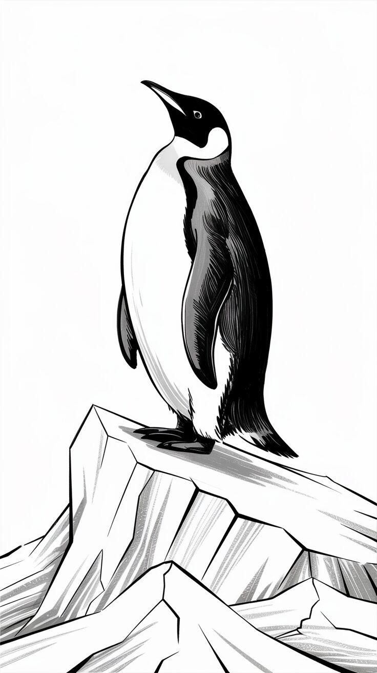 penguin coloring pages printable
