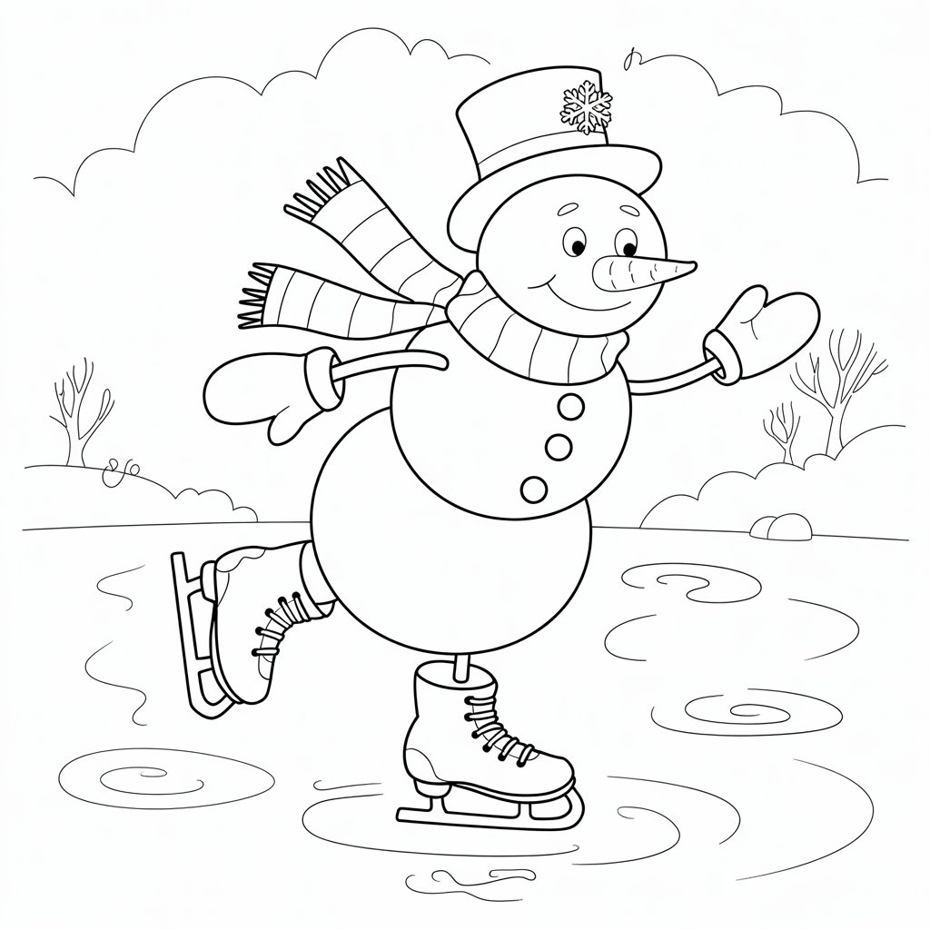 snowman coloring pages printable