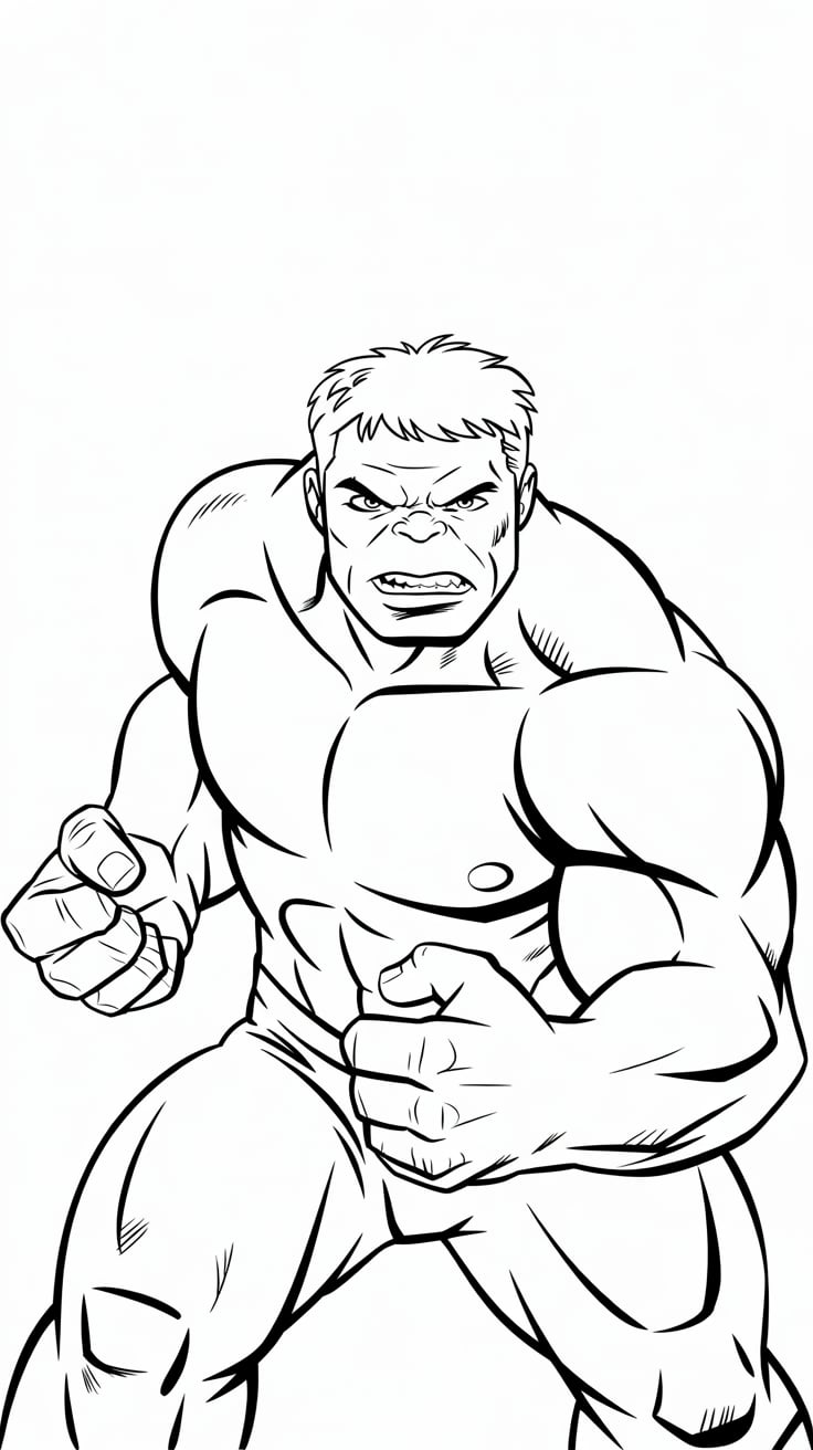 the hulk coloring pages