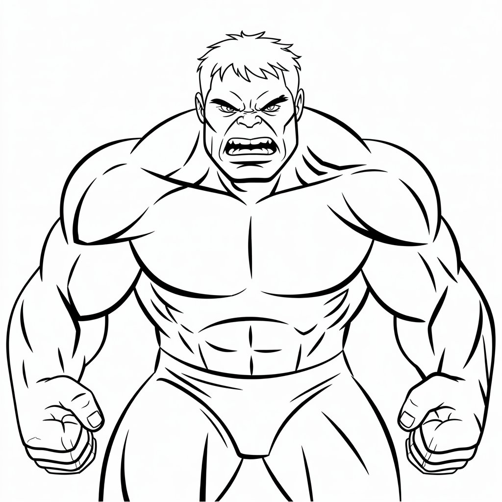 hulk coloring pages to print