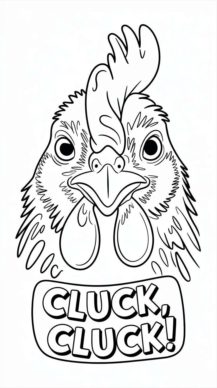 printable chicken coloring pages