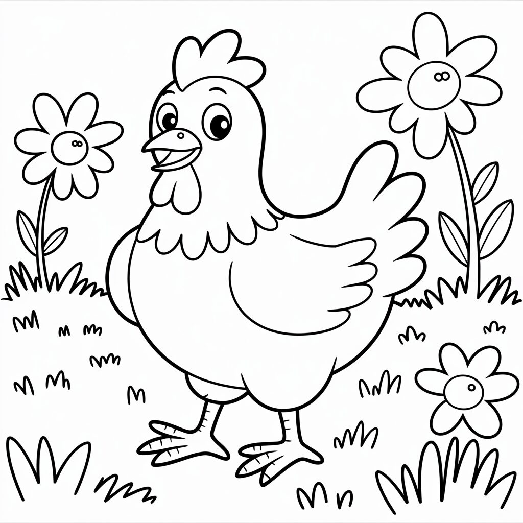 coloring pages chicken