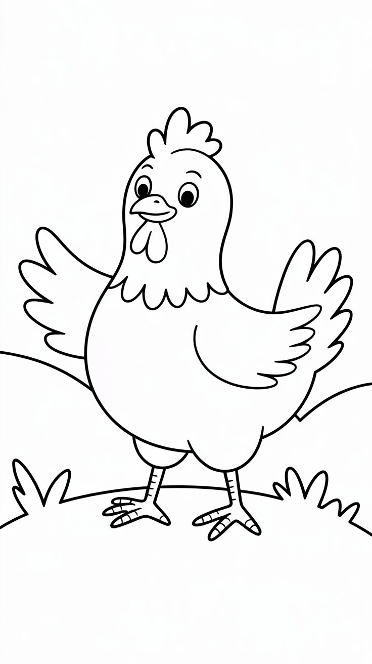 chicken coloring book