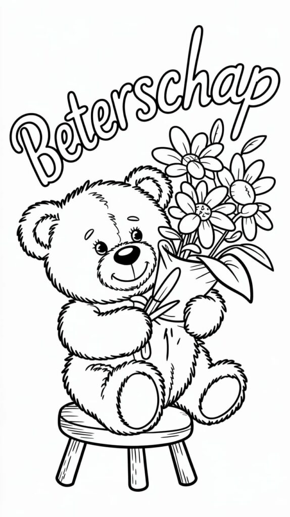 get well soon coloring pages printable