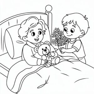 free coloring pages get well soon